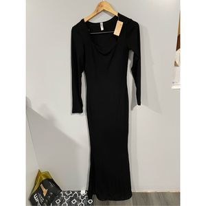 Popilush Womens Large Shaper Dress Bodycon Maxi Long Sleeve NEW